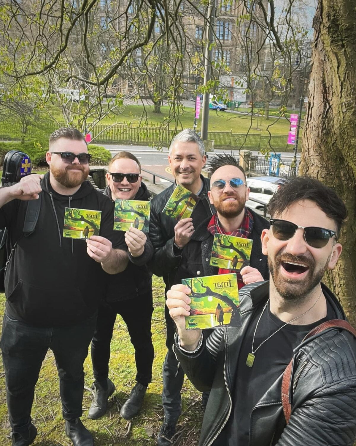 Ímar holding their Awakening CD